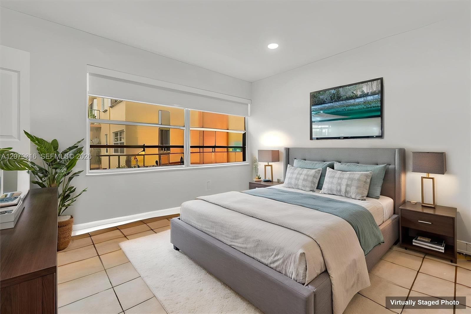 Bedroom #2. Virtual Staged Photo Option #1