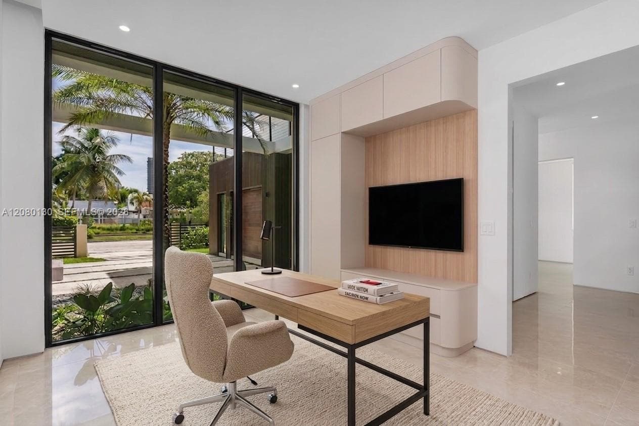 Bedroom/Office. Disclaimer: Several photographs presented in this listing contain digitally added furniture, artwork, and decor. These virtually staged images are intended solely for illustrative purposes.