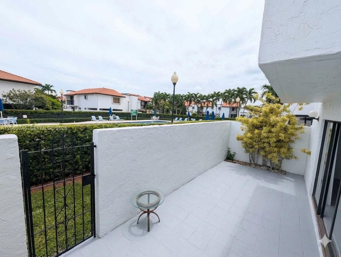 Private back patio and pool access