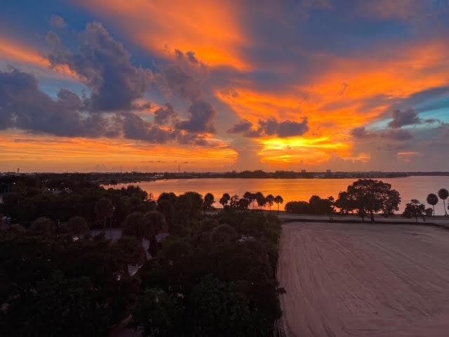 Sun set view