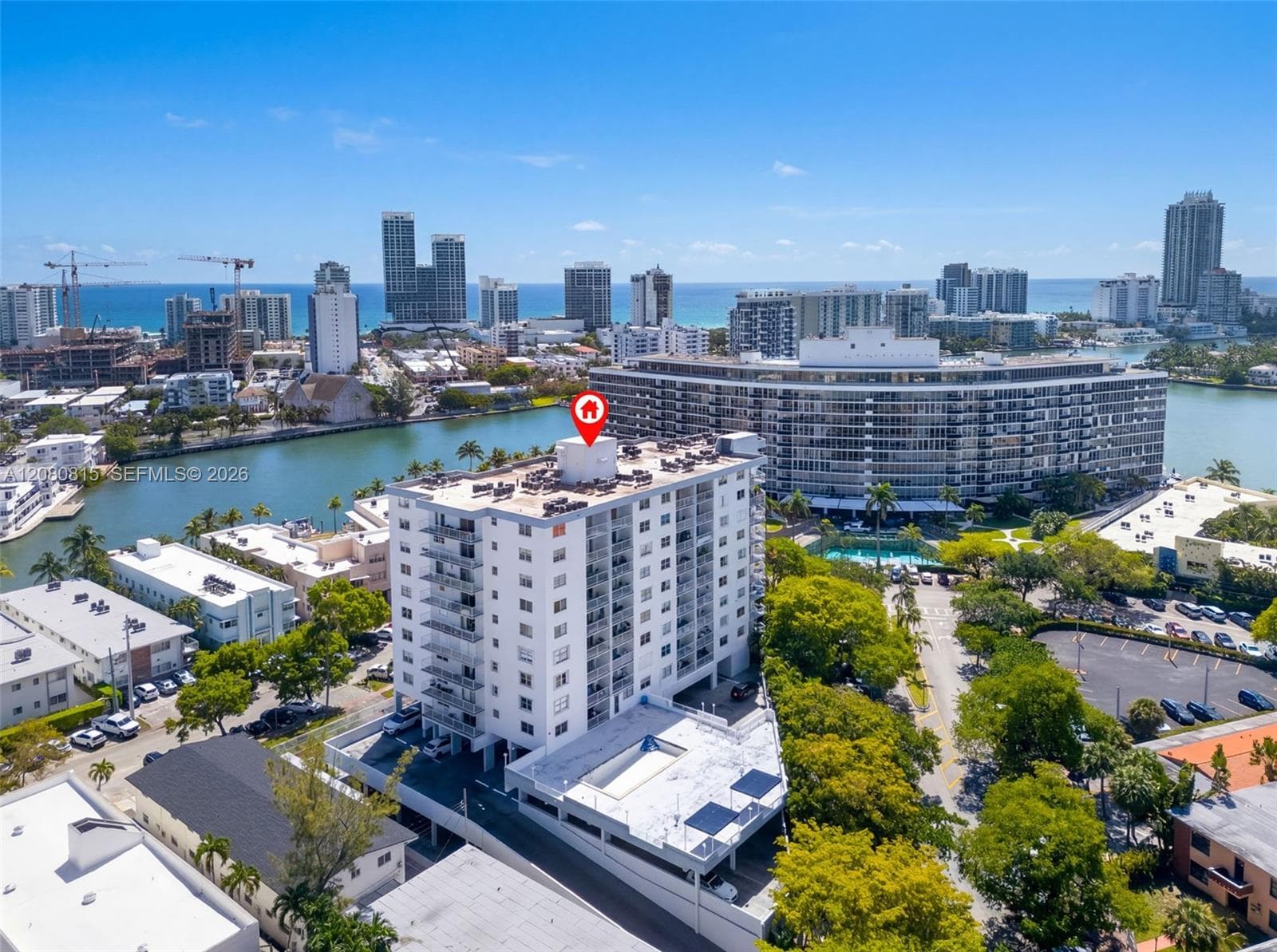 Less than 1 mile from the ocean on Miami Beach