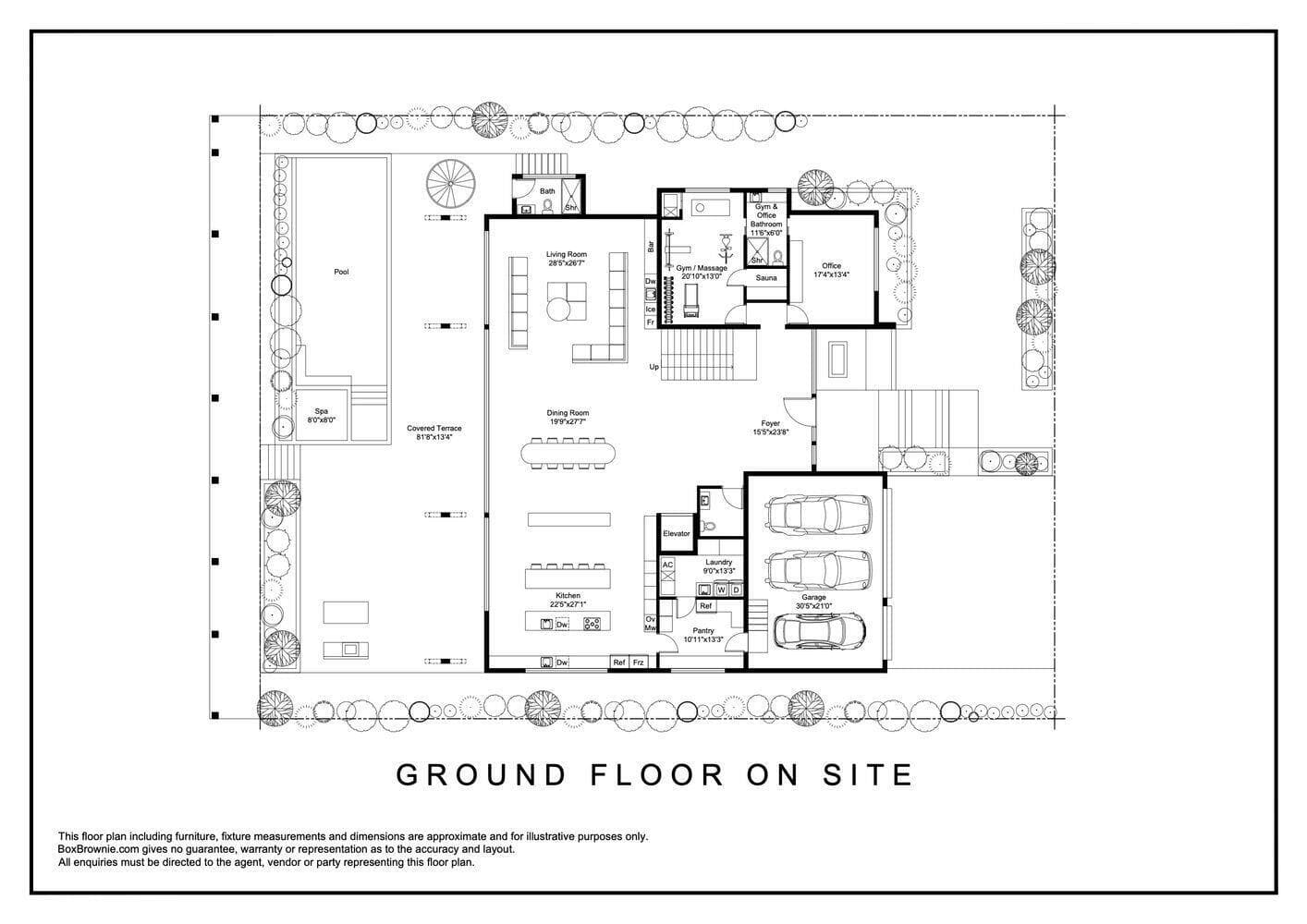 Floor 1 + Site Plan