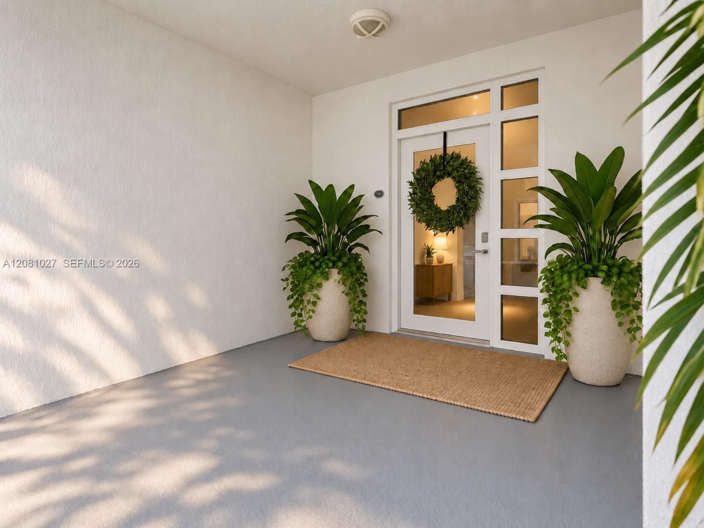 Patio around front door