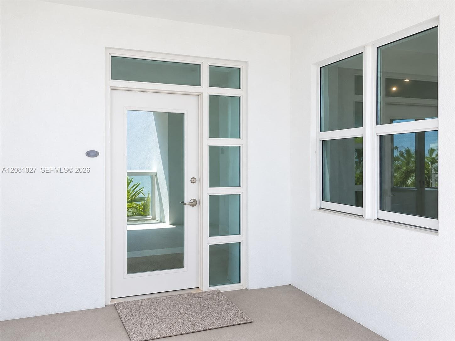 Front door of unit