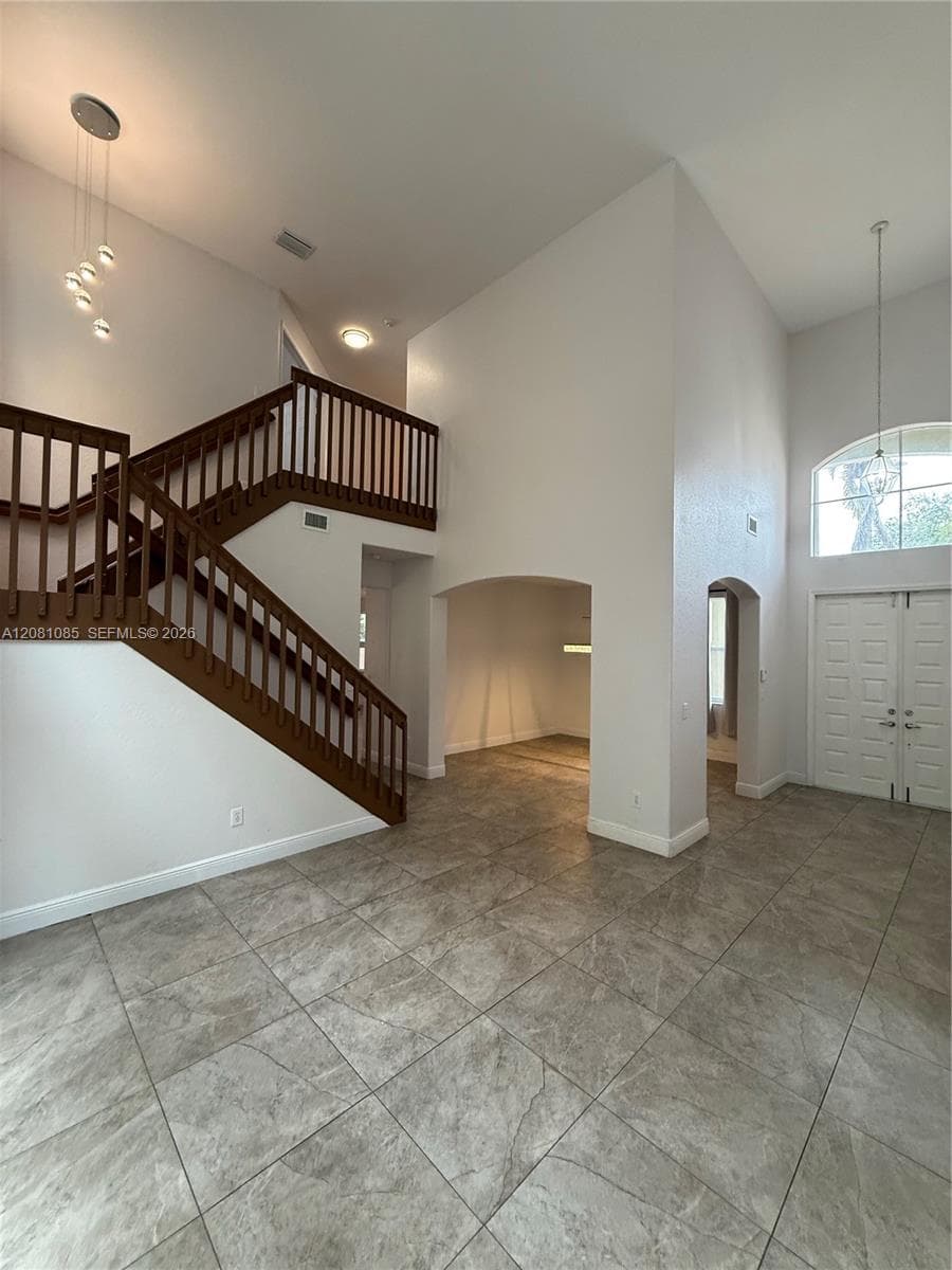 View of Foyer, Living/Dining Room