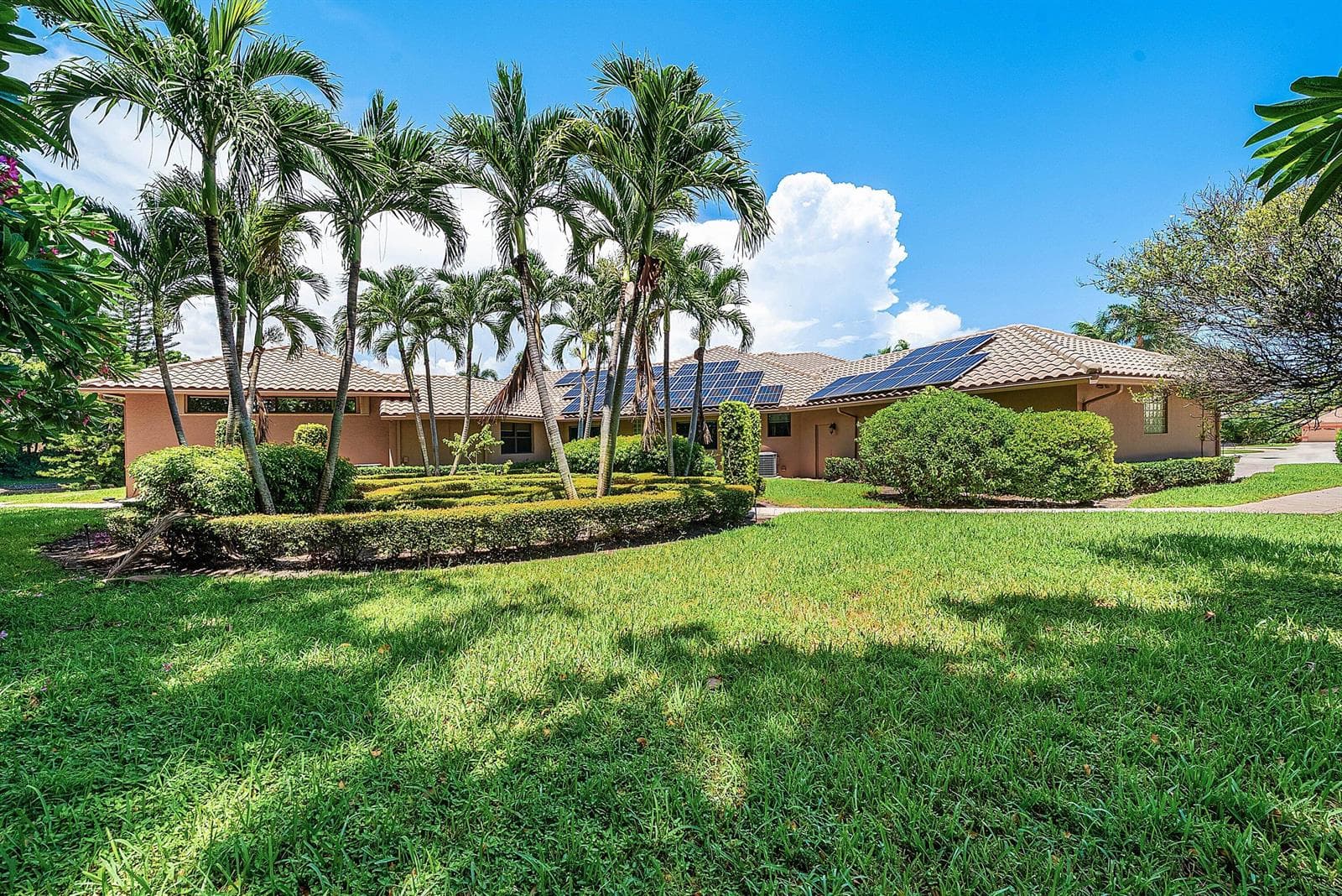Manicured gardens