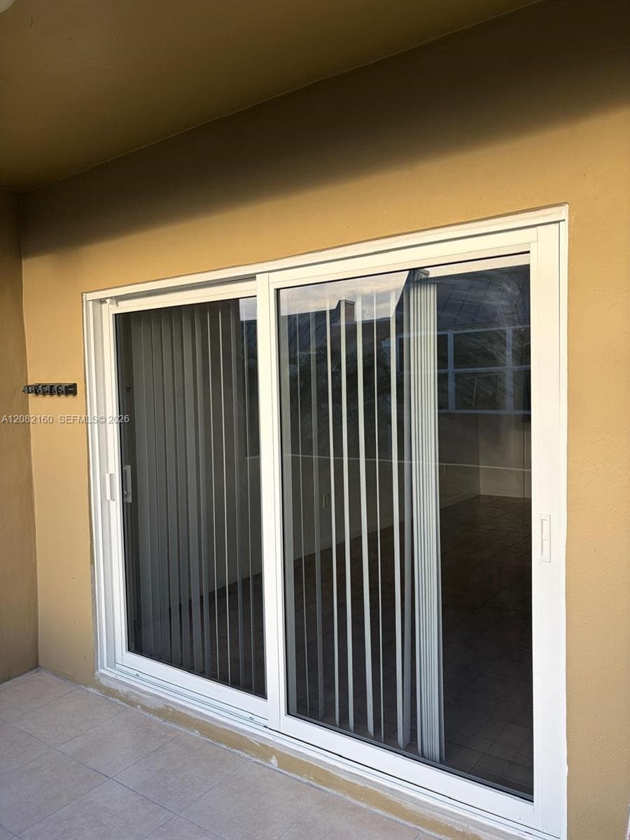 Brand new impact doors in the balcony