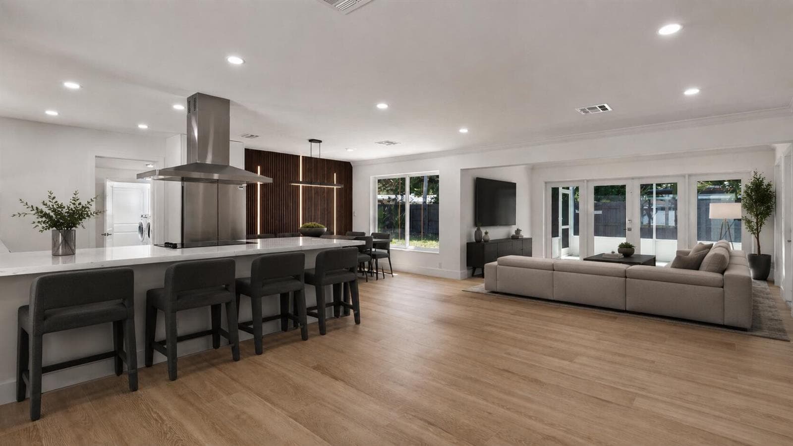 Kitchen:Living staged