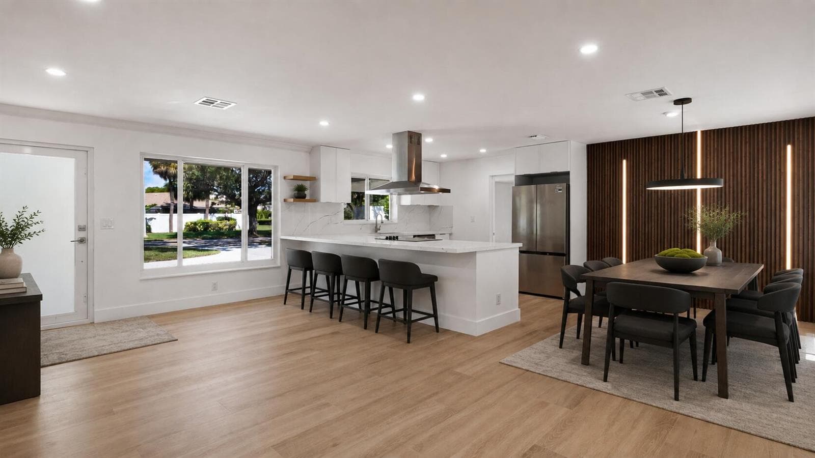 Dining:Kitchen Staged