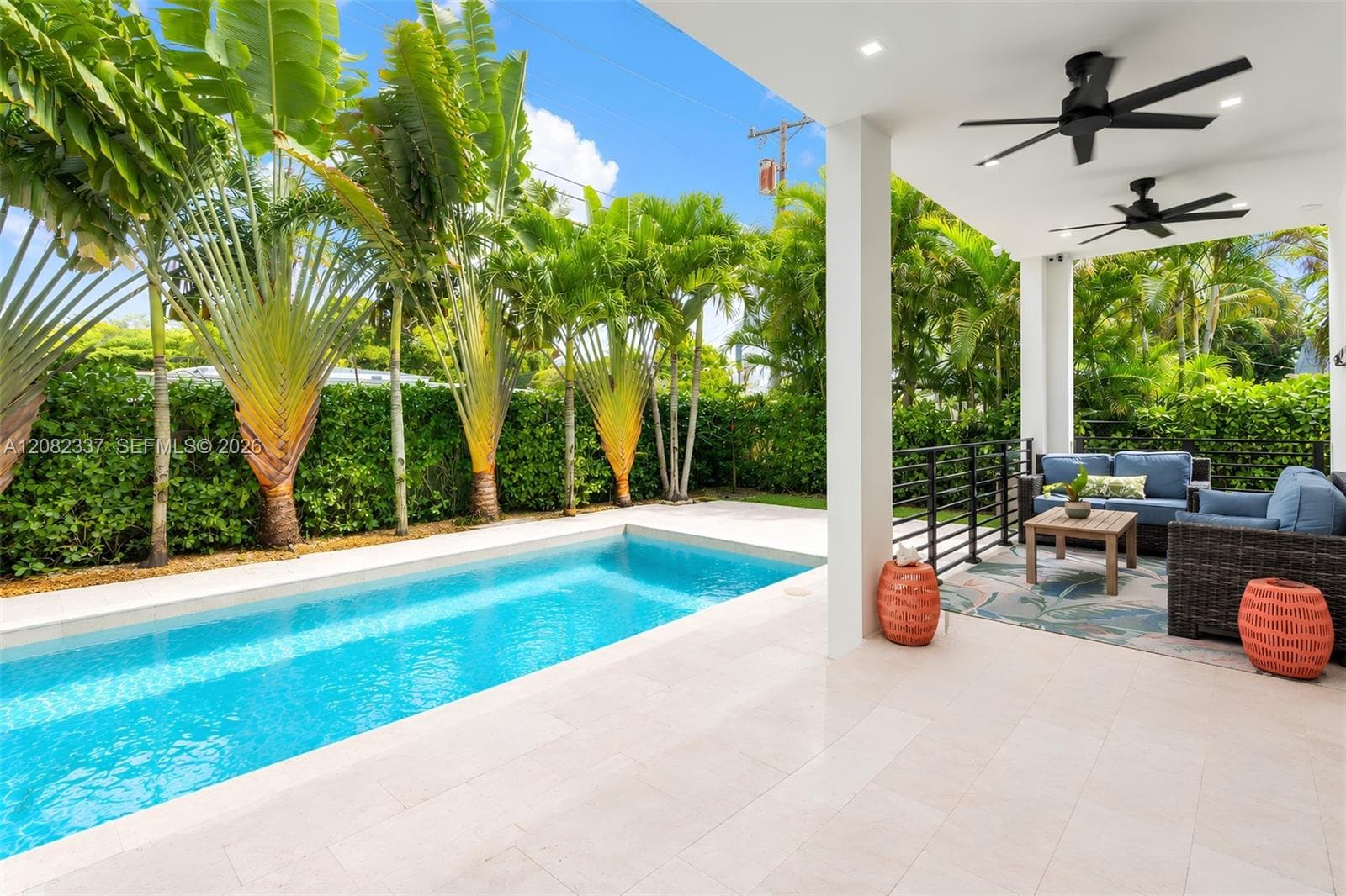 pool view from patio