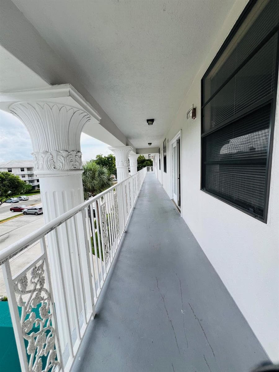 Exterior corridor