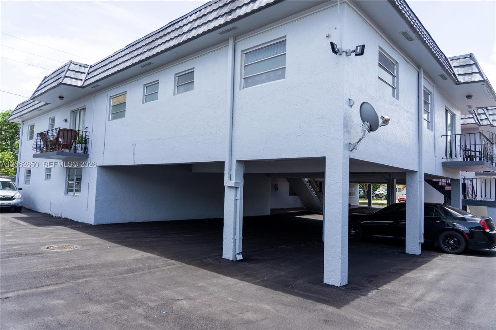 rear of building & parking