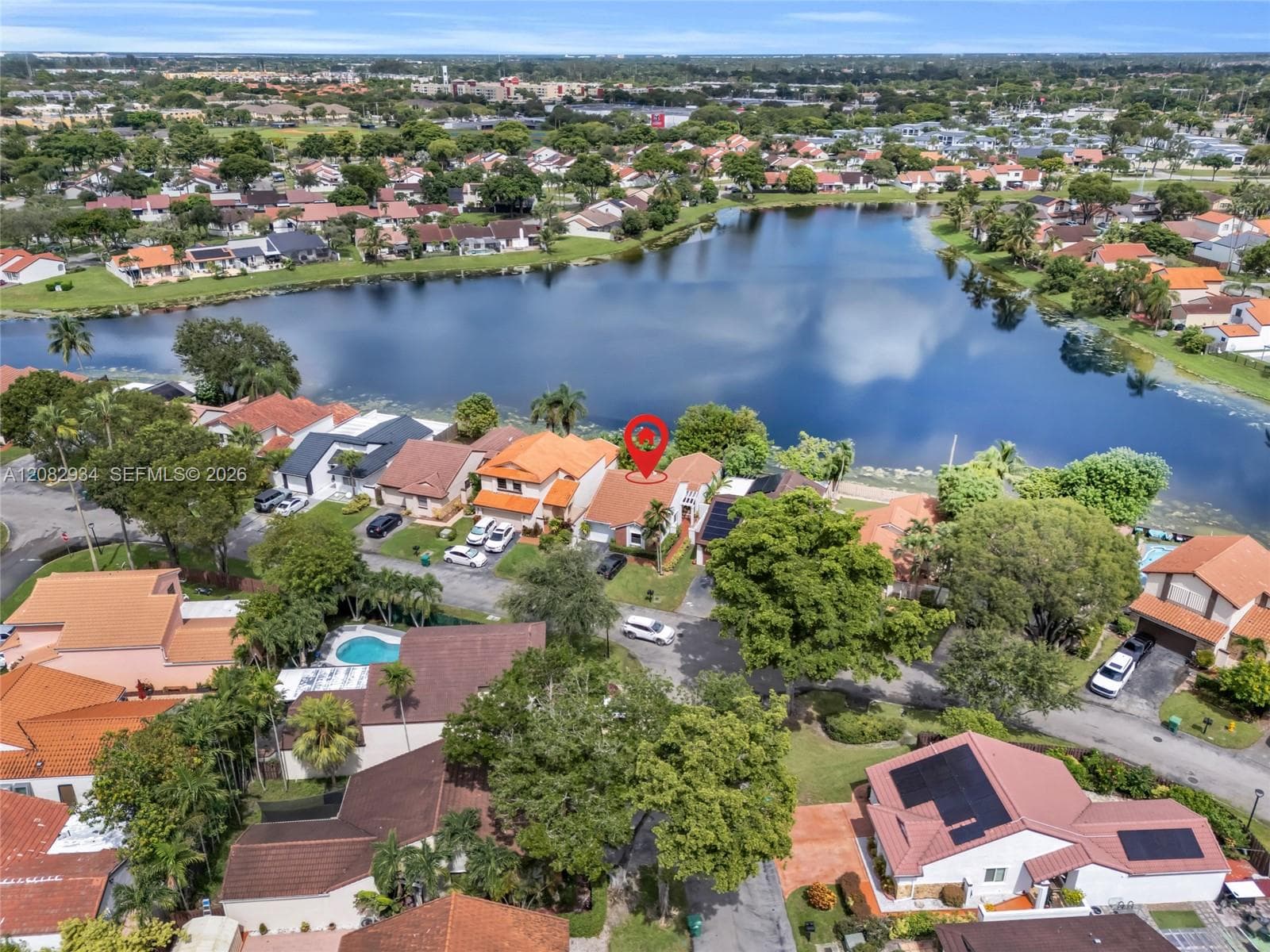 location of home on lake