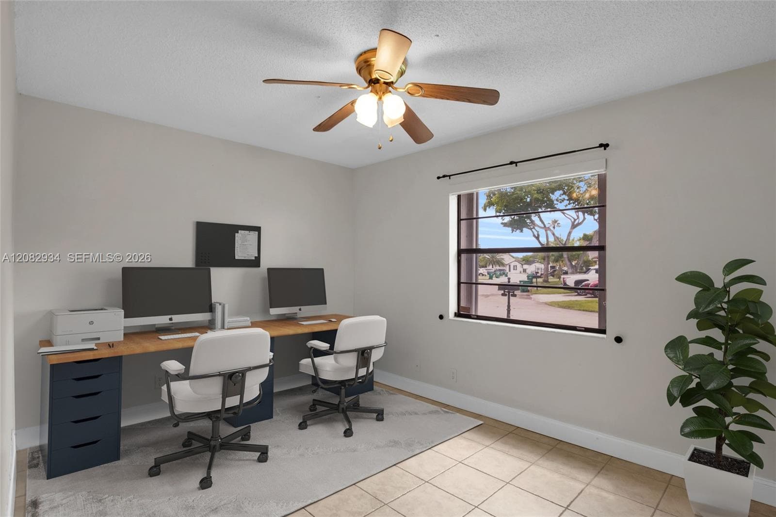 Bedroom 2 virtually staged as an office