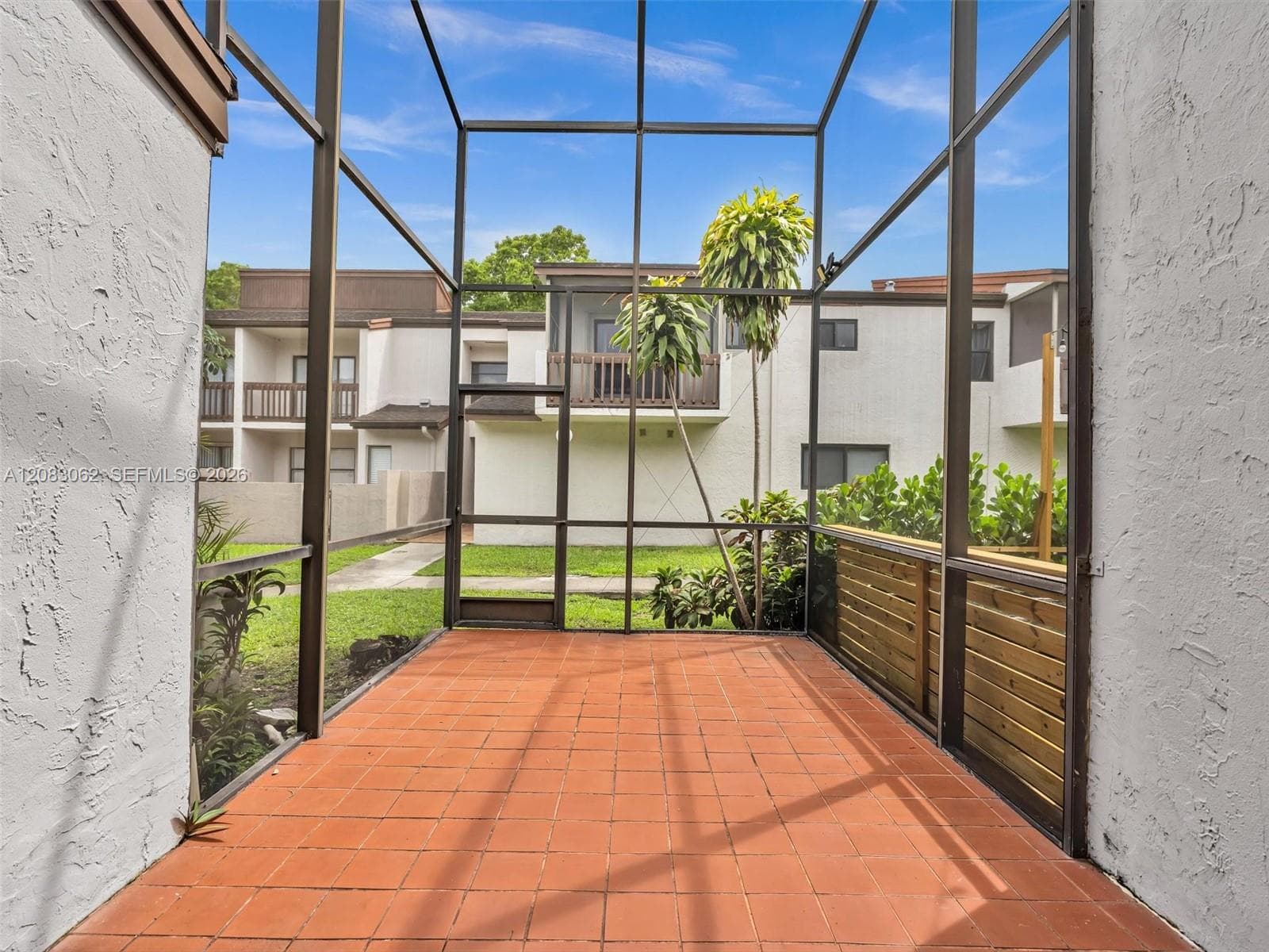 Expansive Screened in back patio