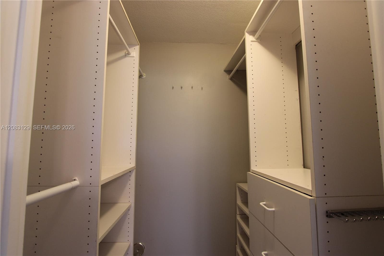 Master walk in closet