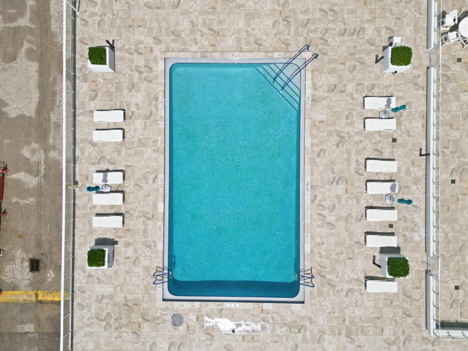 3450 aerial of pool