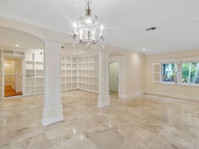 Living Room with Views to Front and Back Gardens.  Dining Room is Open to Living Room.