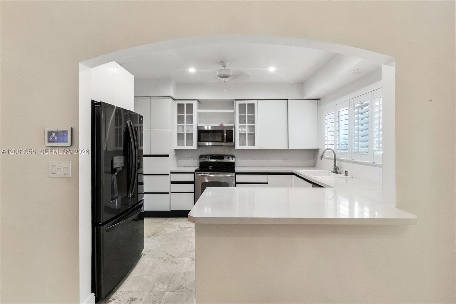 Side Angle of Open Kitchen