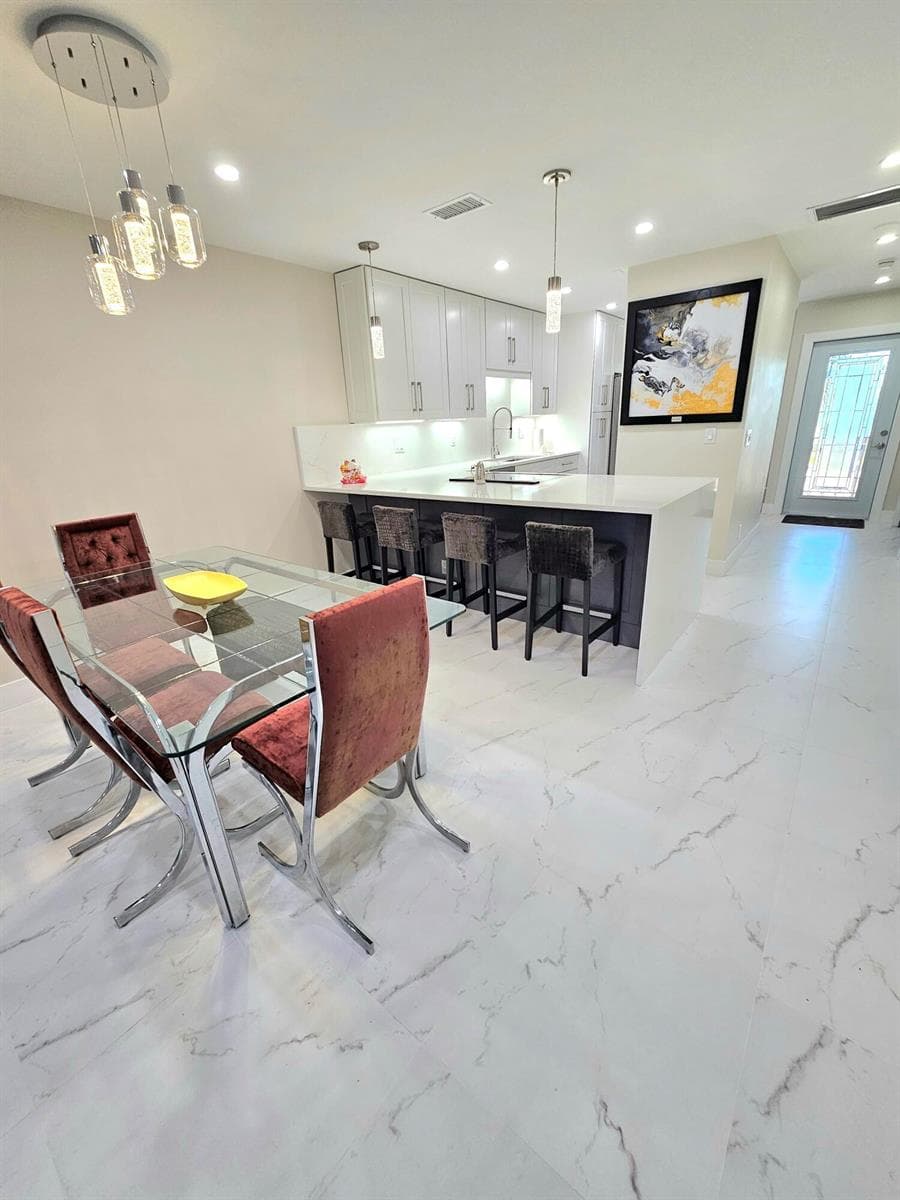 24 by 24 Porcelain Tile Flooring