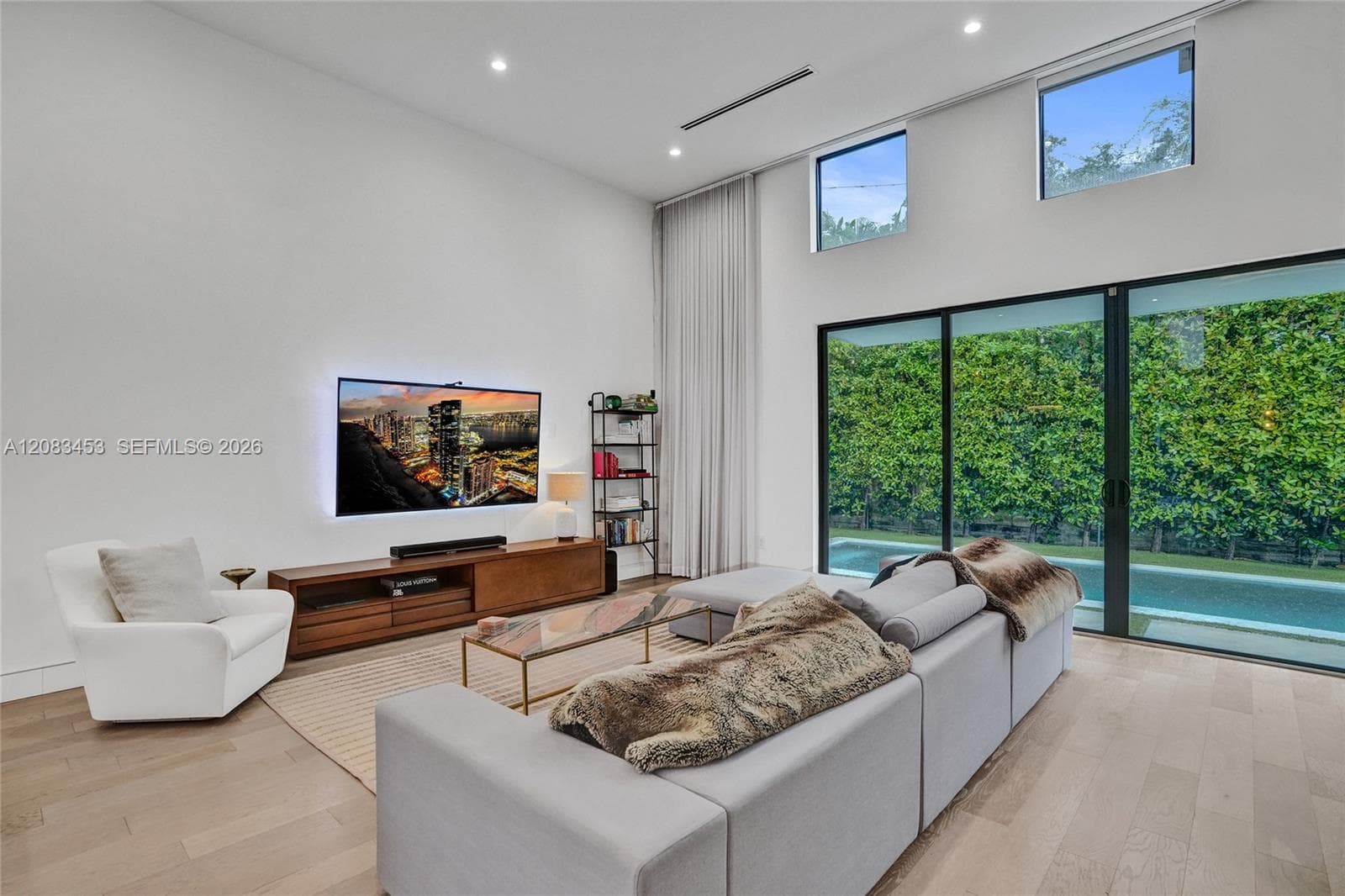 Soaring ceilings, all impact glass