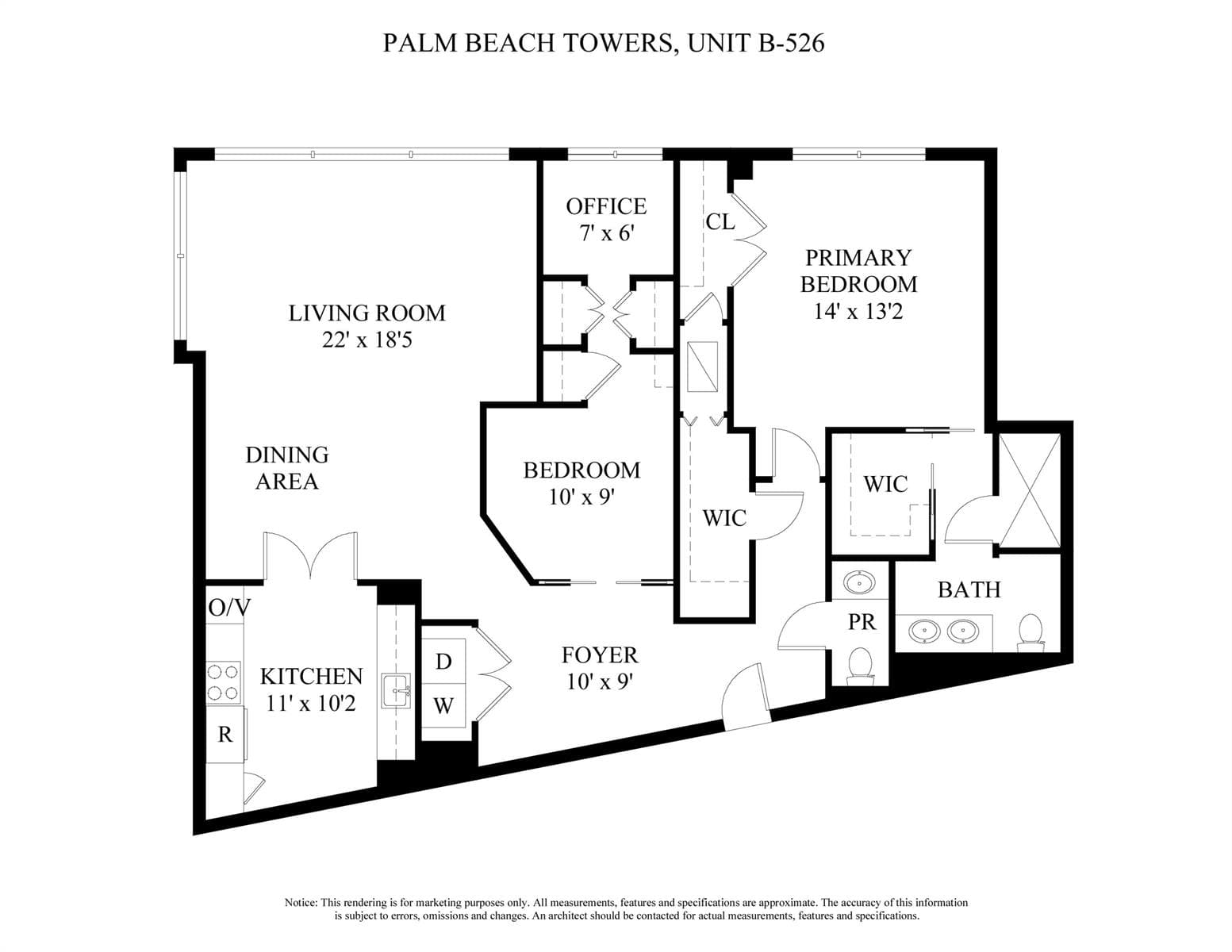 PALM BEACH TOWERS, B-526