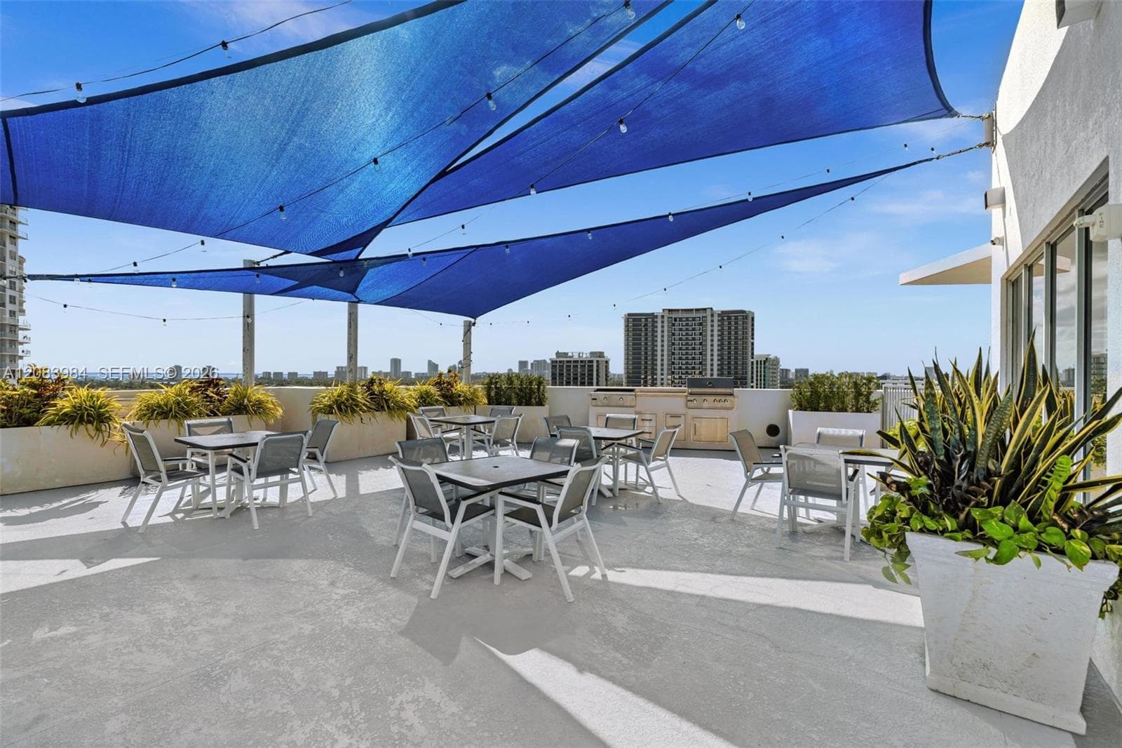 BBQ area, rooftop