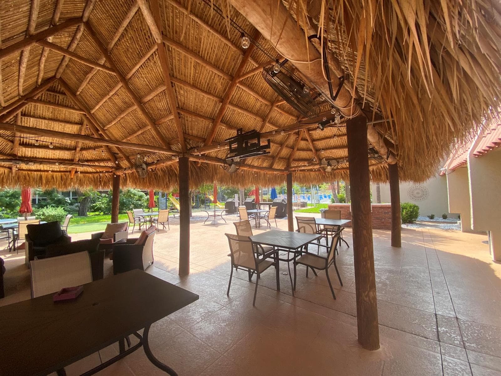 Island Club- Tiki seating area
