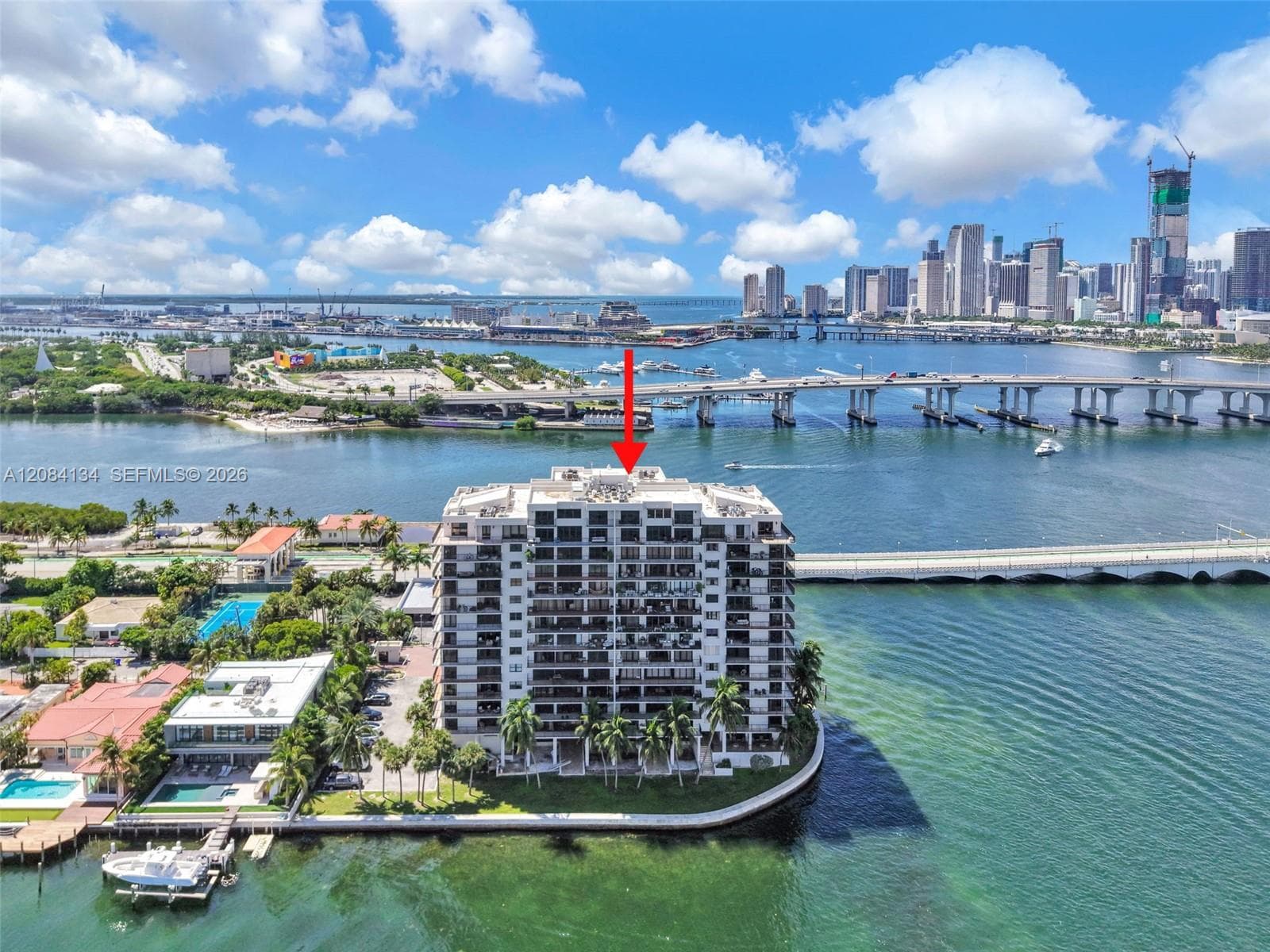 Views towards the Port of Miami