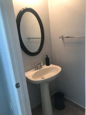 Half of bathroom