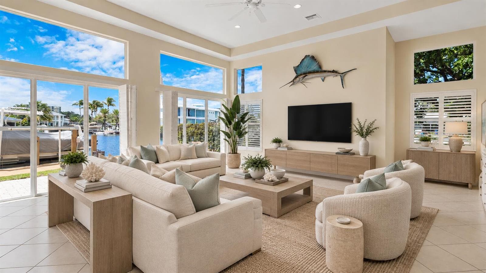 Family Room Staged