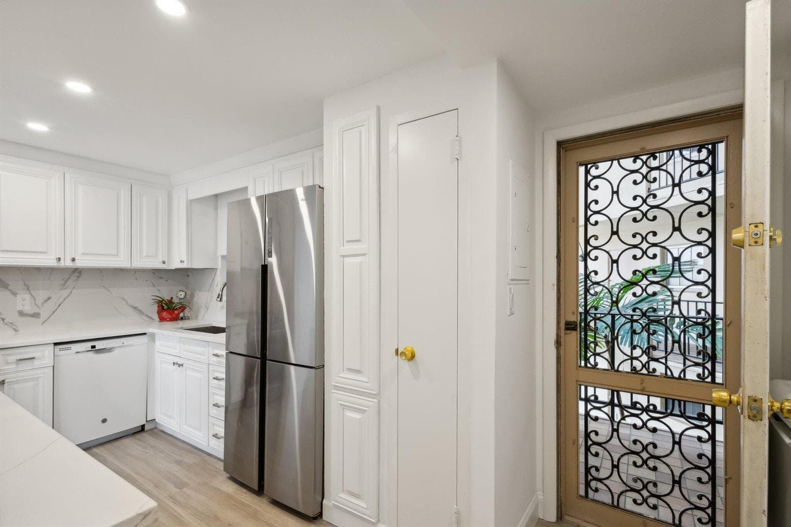 Kitchen front door