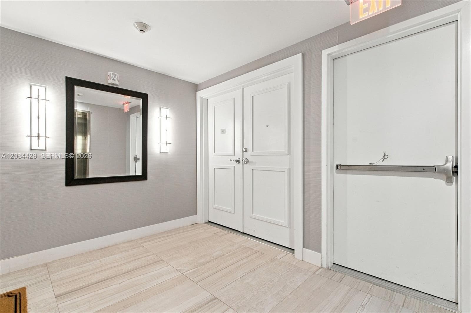 Elegant private residence entry.