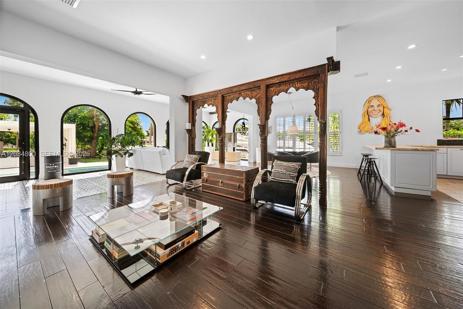 Open living, dining and kitchen — one flowing space, each with its own character