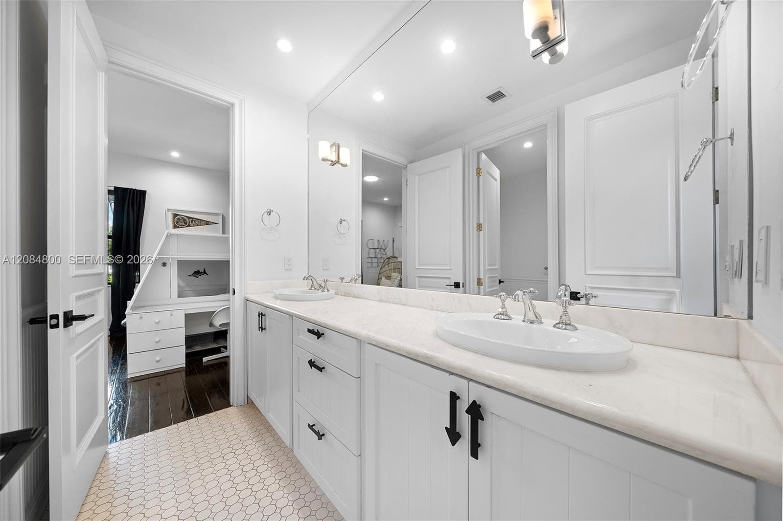 Two connected by a Jack-and-Jill bath