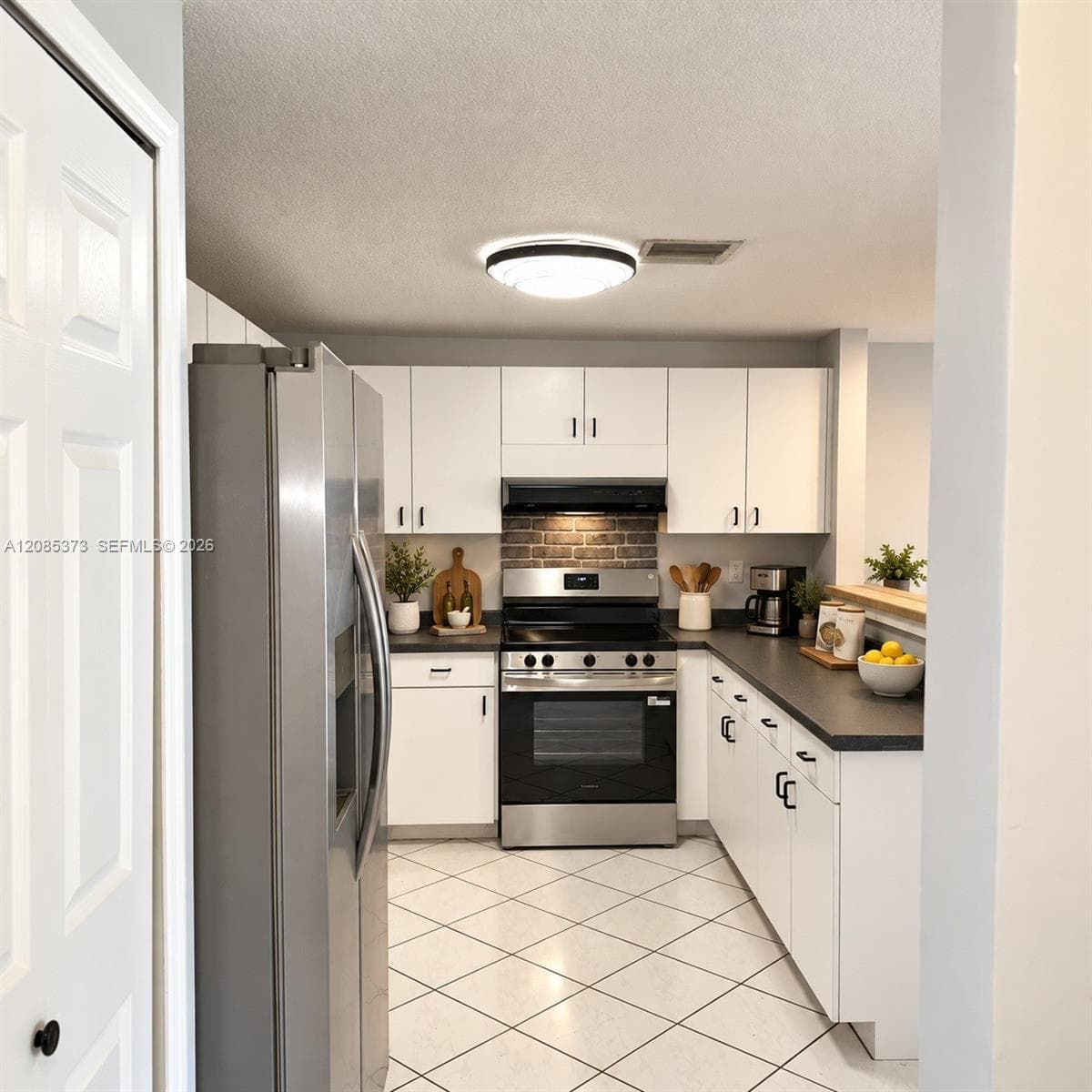 Virtual staged kitchen