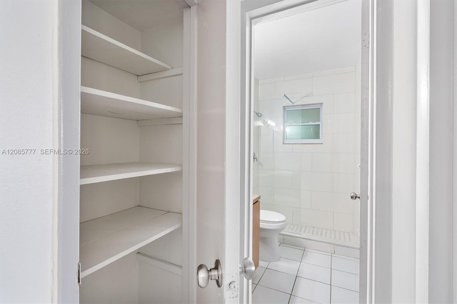 Linen Closet in Hallway