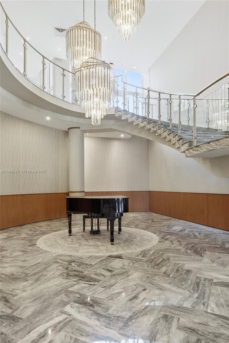 Stairs to the Mezzanine Level
