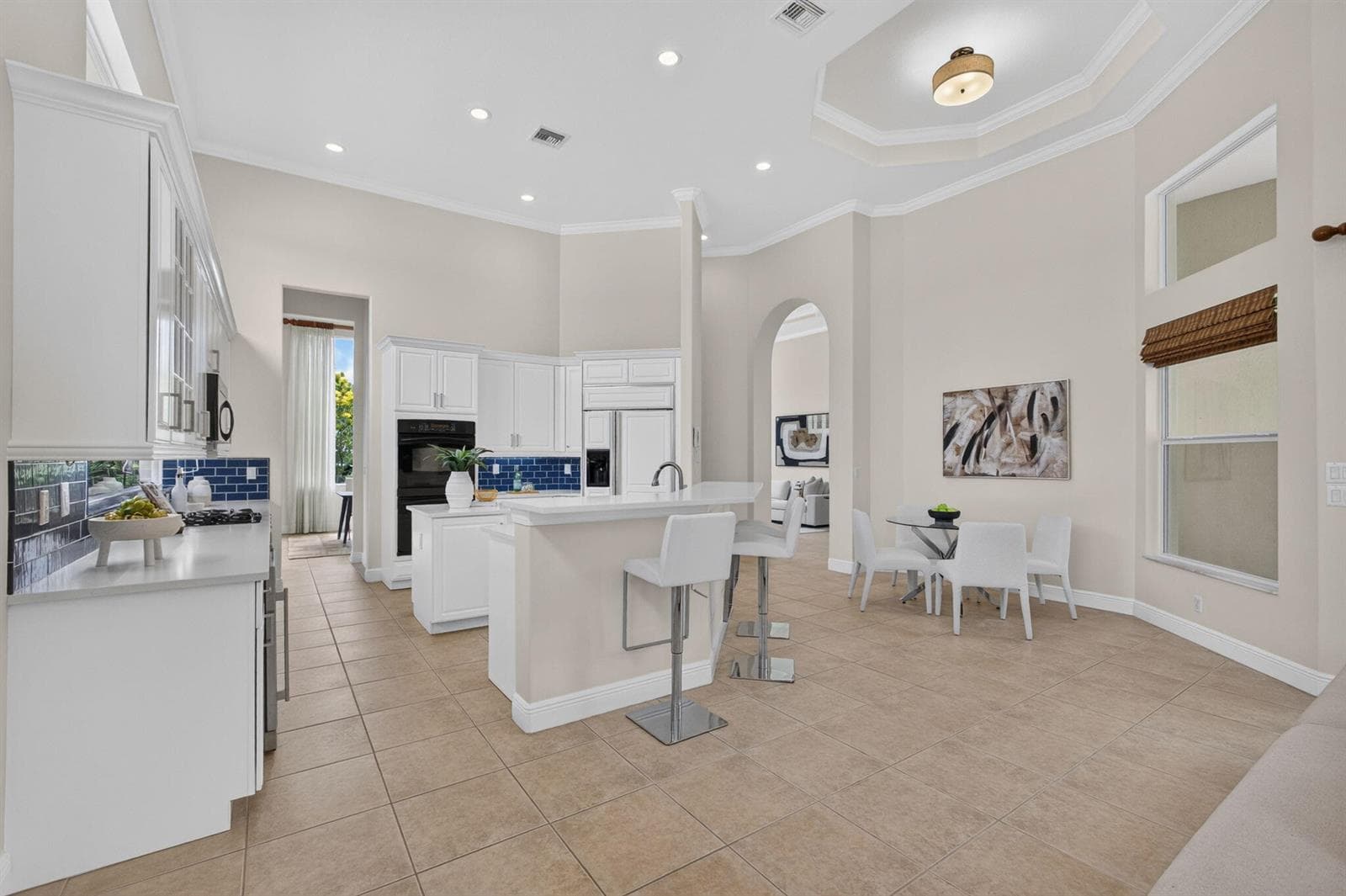 Kitchen and dining area