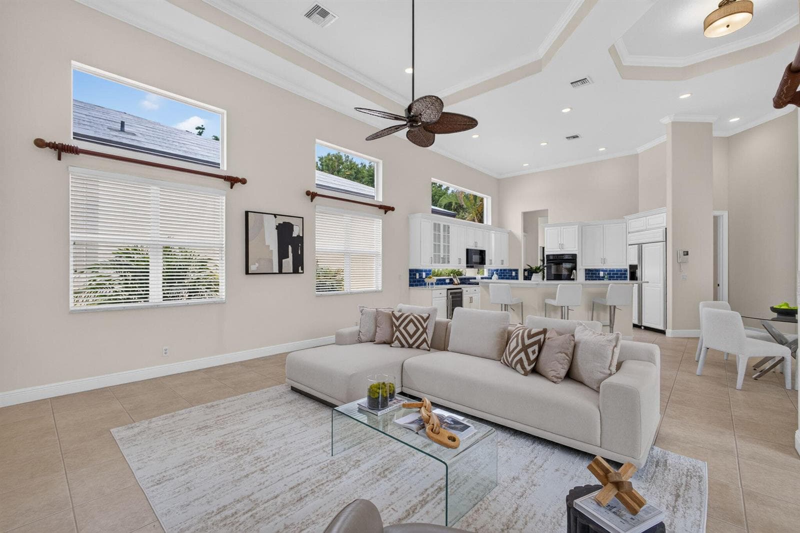 Family Room open to Kitchen