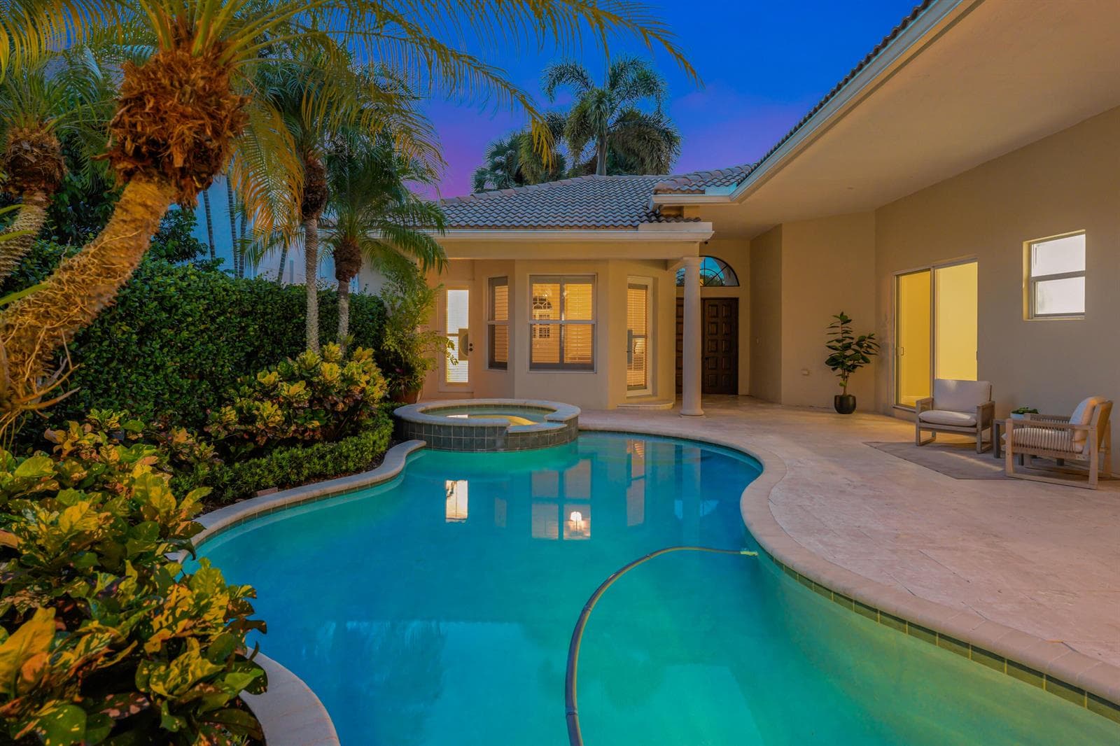 twighlight courtyard