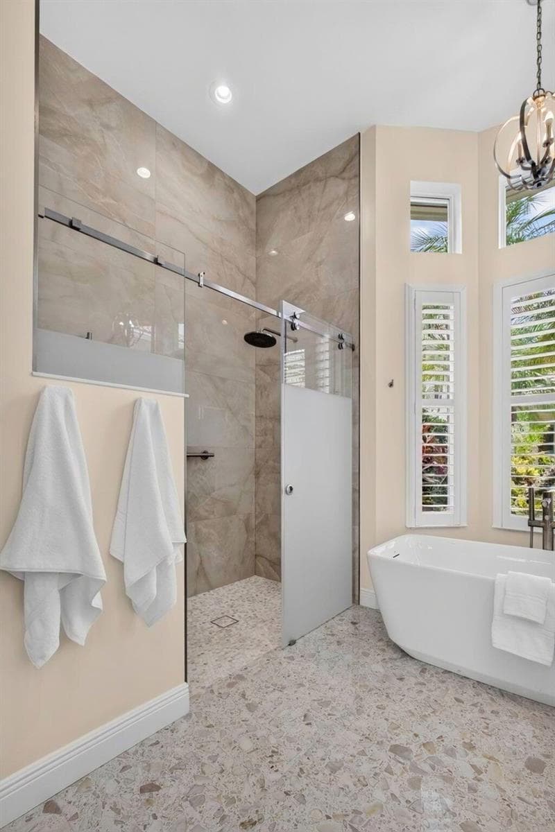 Designer Zero Entry Shower