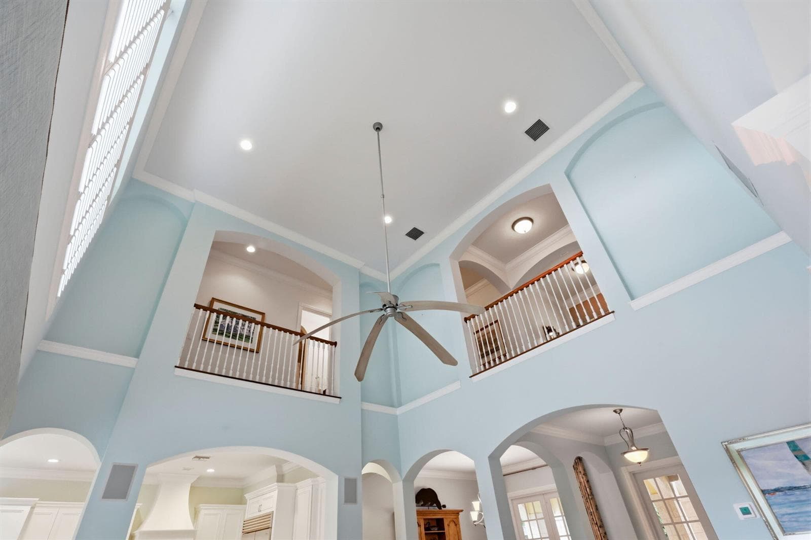 Looking up from the Living Room