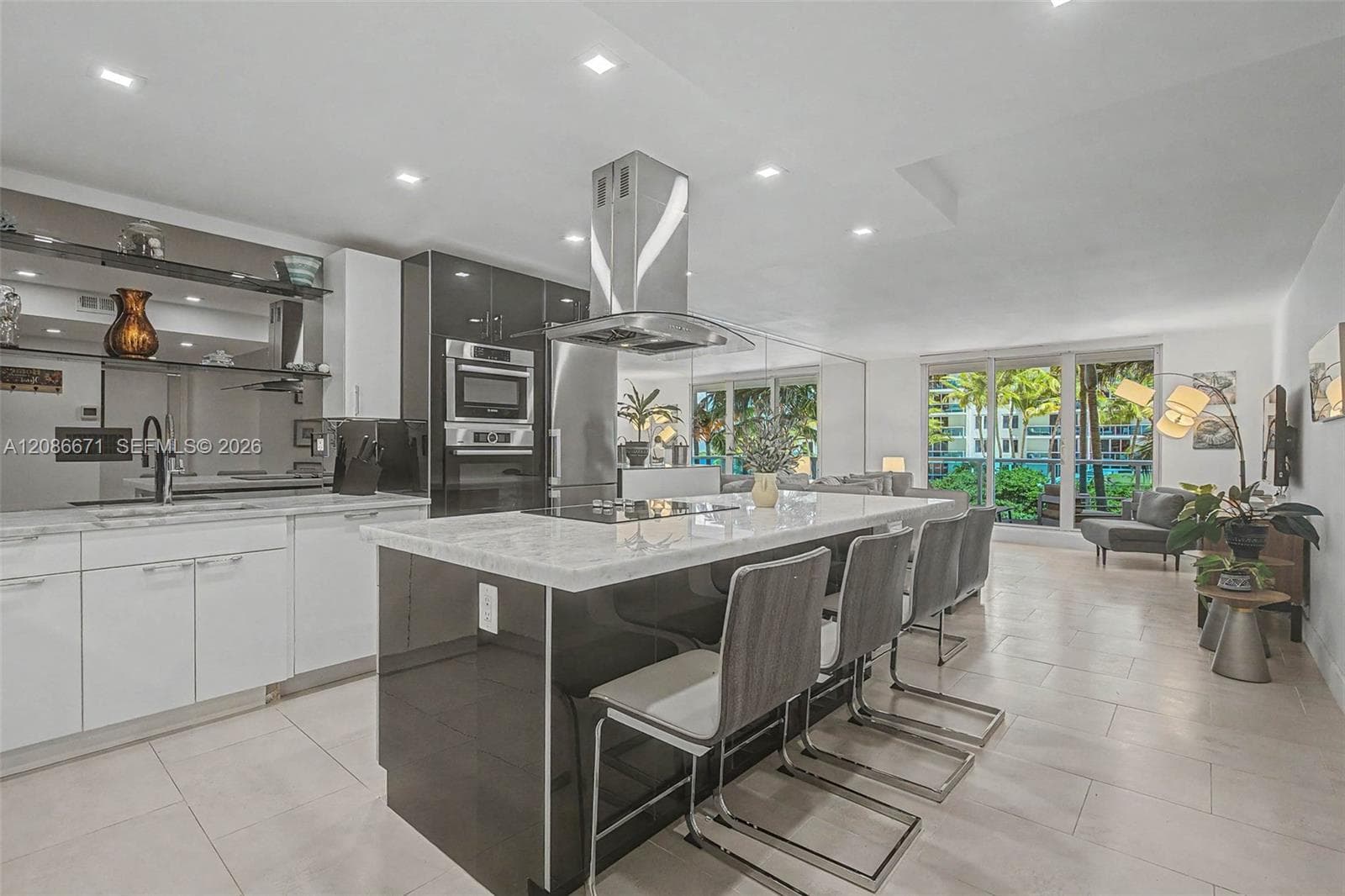 <odern kitchen with stone counters