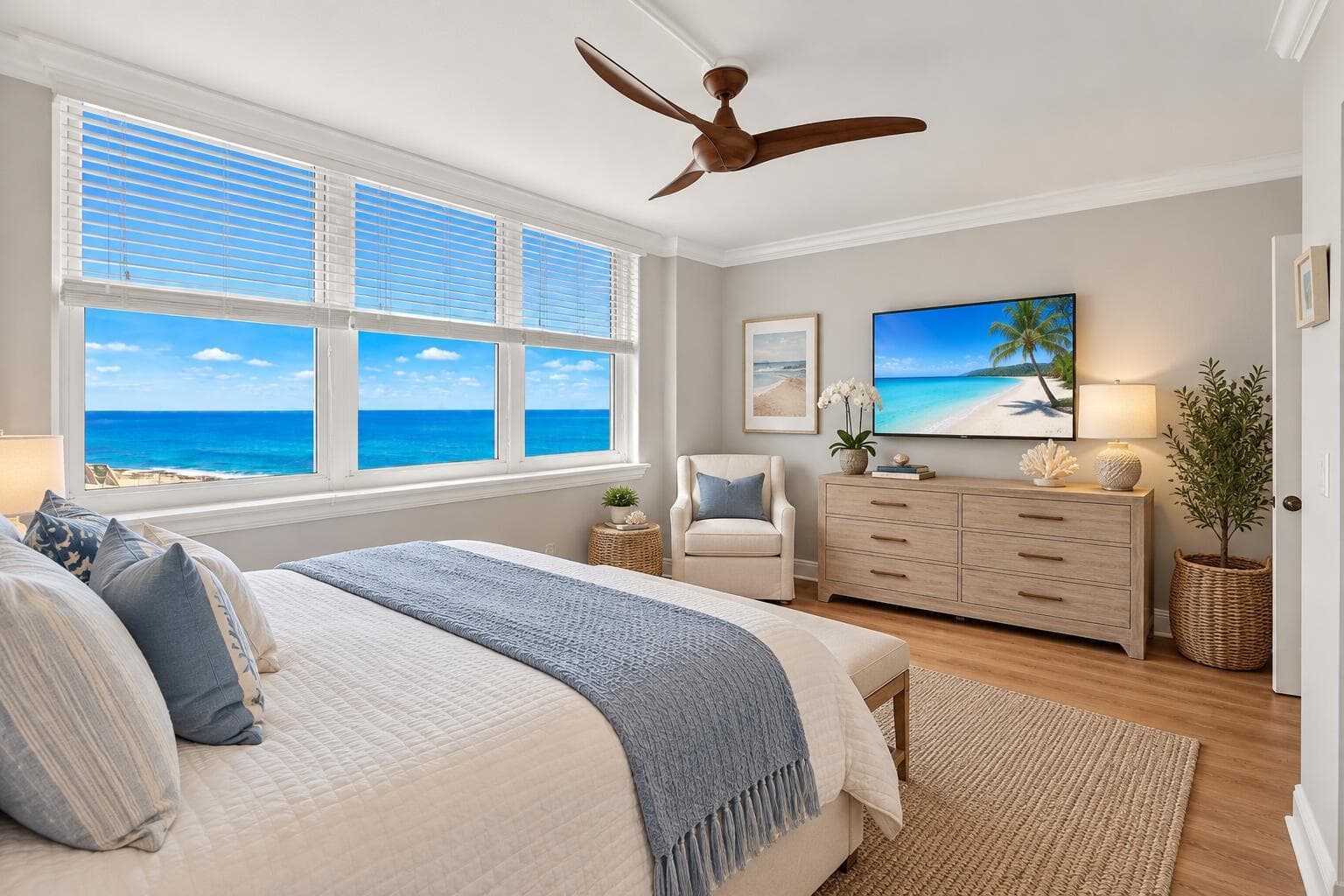 Unit 304 Bedroom with Ocean View