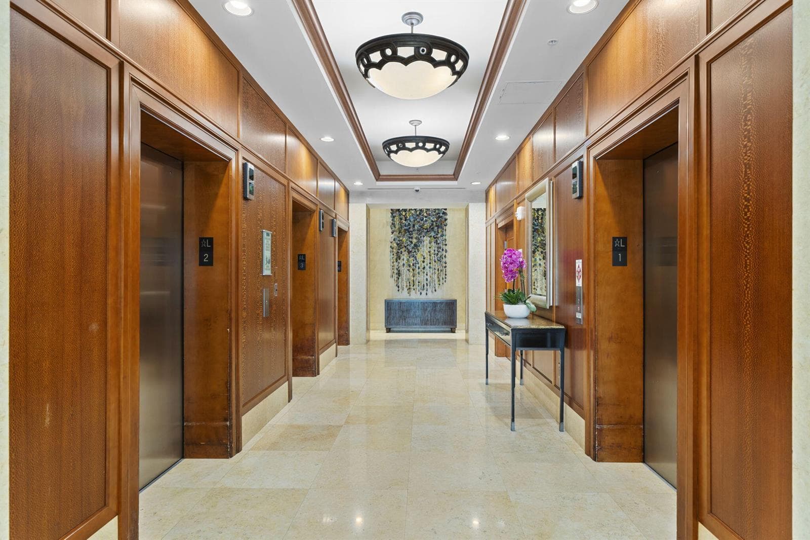 Recently upgraded lobby-level elevators