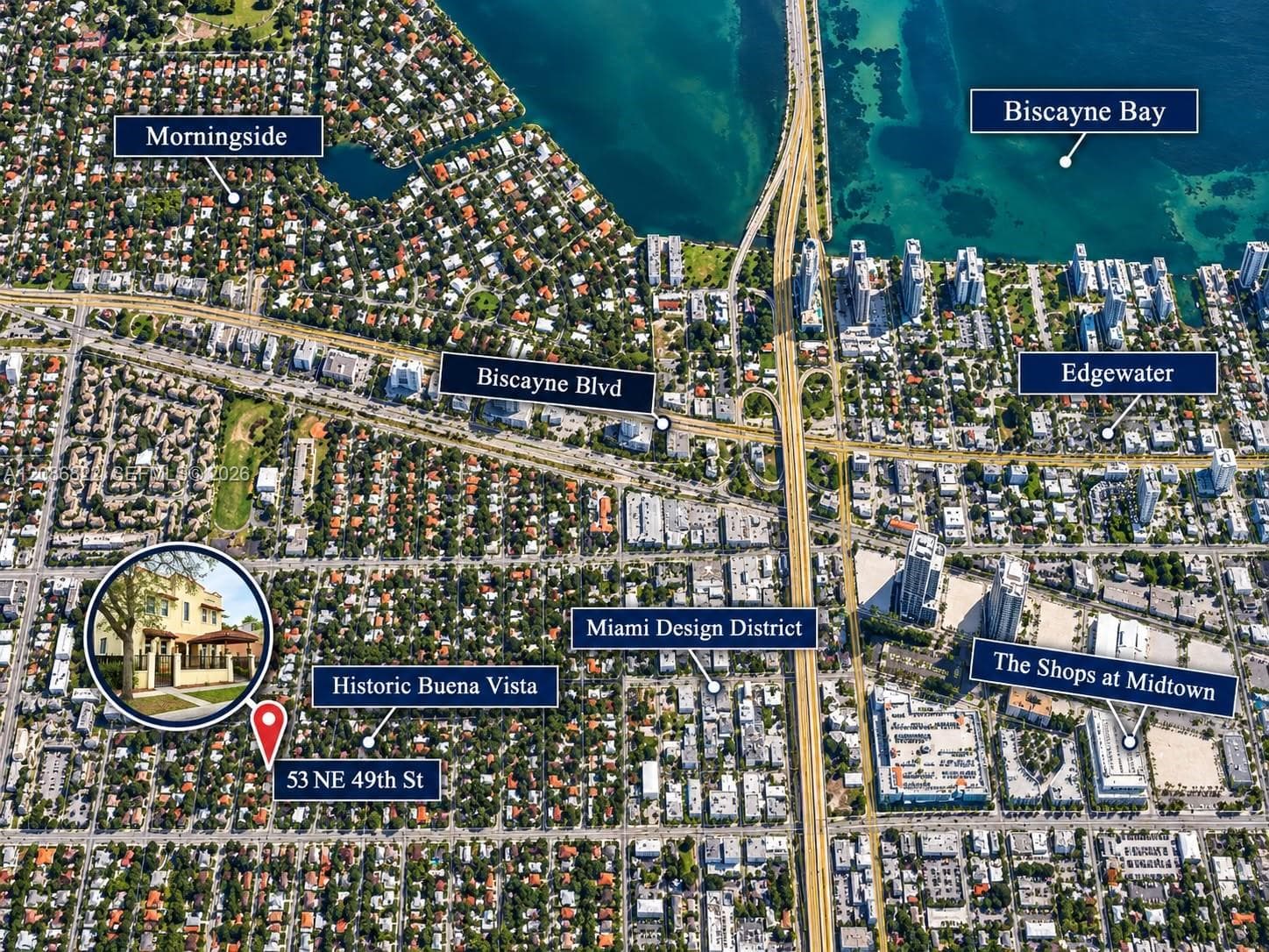 Aerial Property Map. Illustrating the location of the property within the local municipality and regional infrastructure
