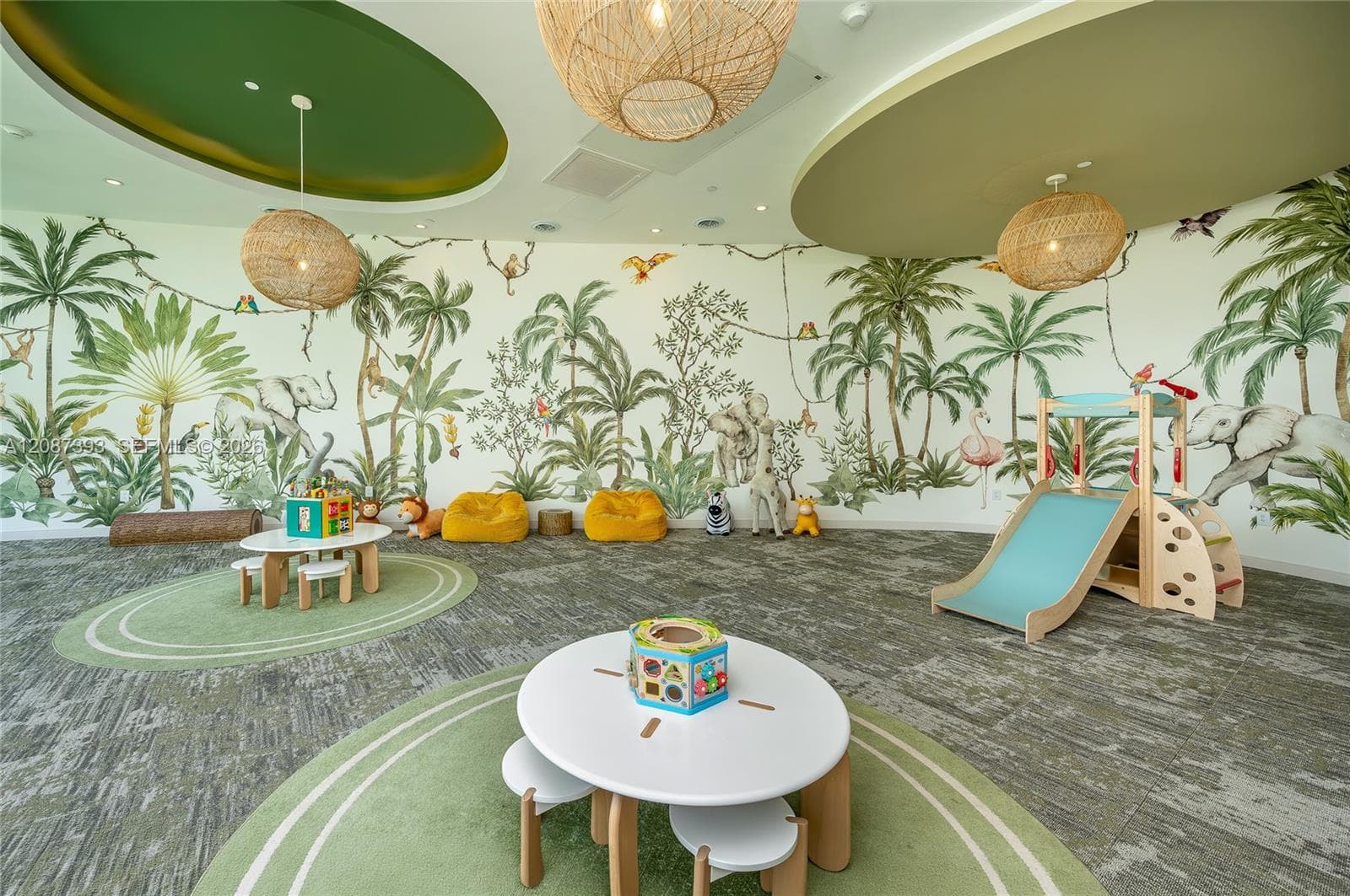Inside kids playroom