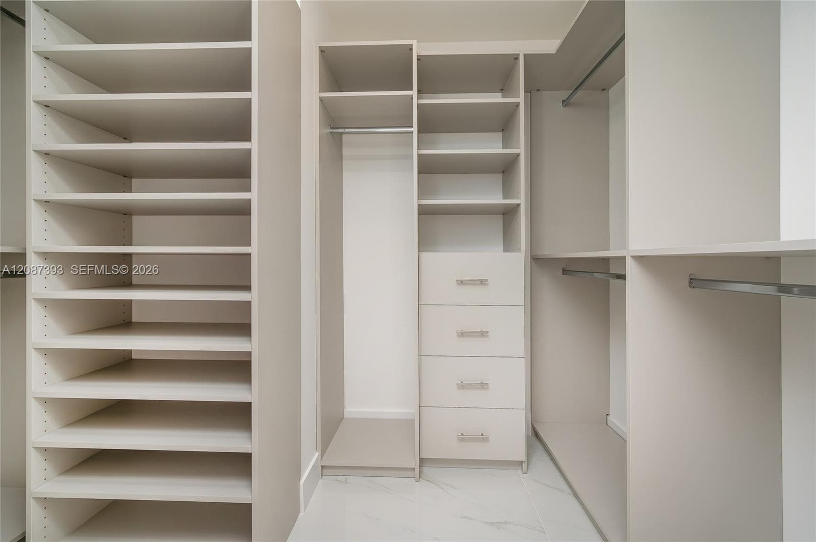 Custom made Master bedroom's closet.