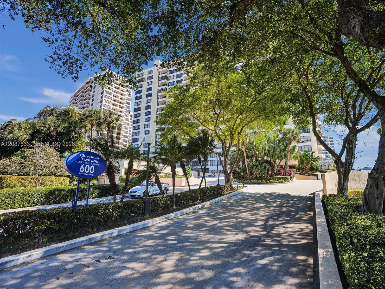 Entrance to valet and garage